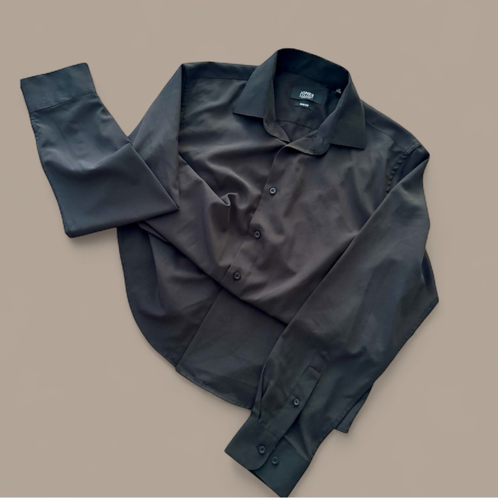 Jones NY Men's Black Dress Shirt